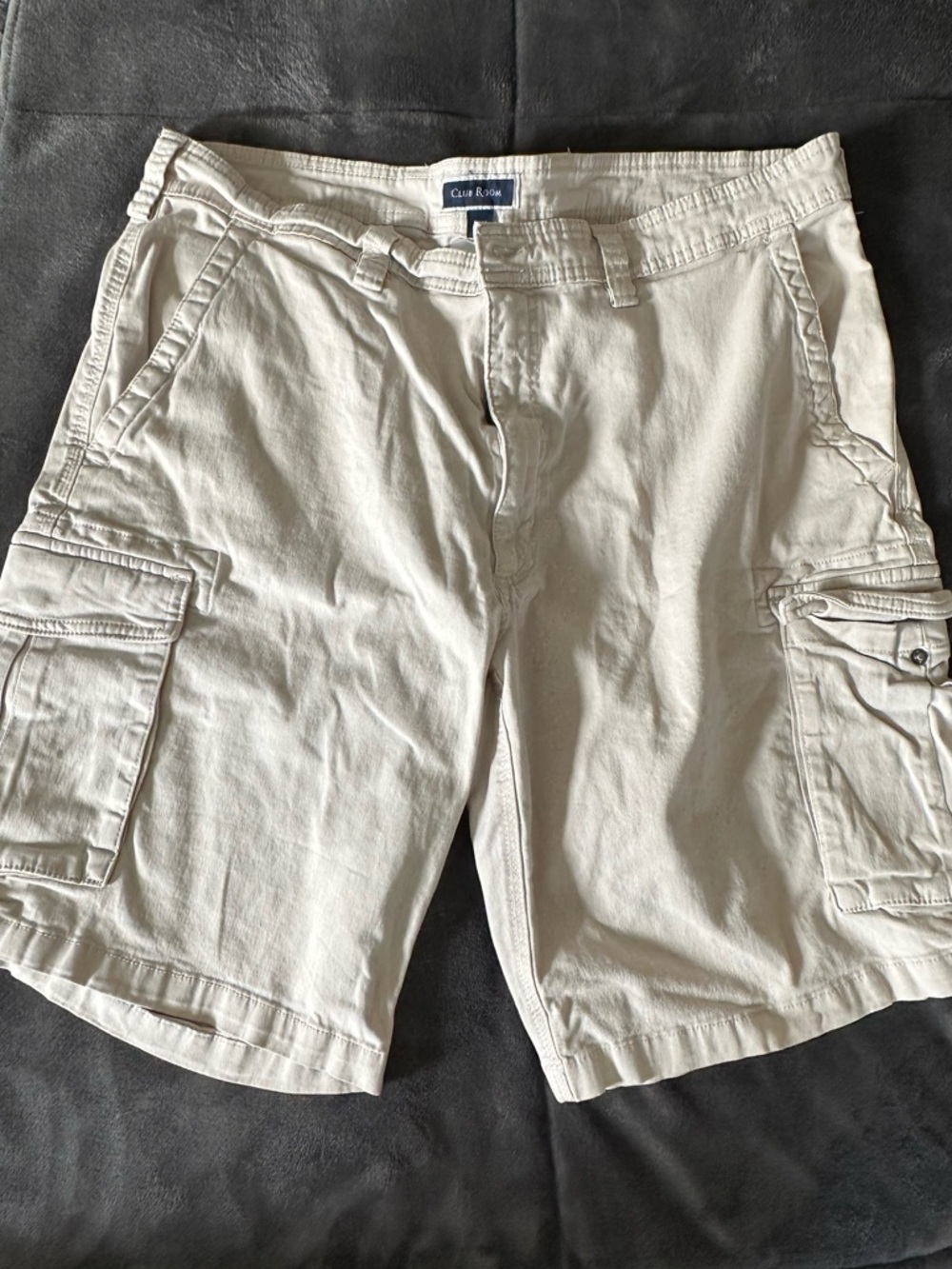 Club Room Men's Light Beige Cargo Shorts